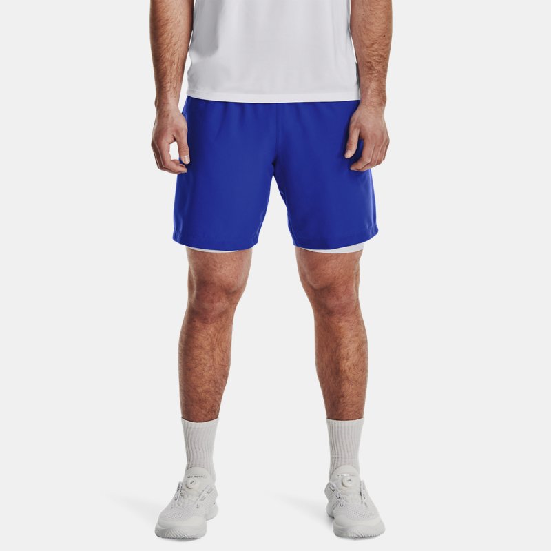 Herenshorts Under Armour Woven Graphic Team Royal / Wit XXL